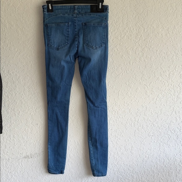 FITJEANS Blue Distressed Jeans Size M - Picture 8 of 9